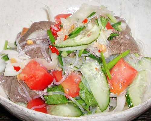 春雨と牛肉のタイ風辛いサラダ