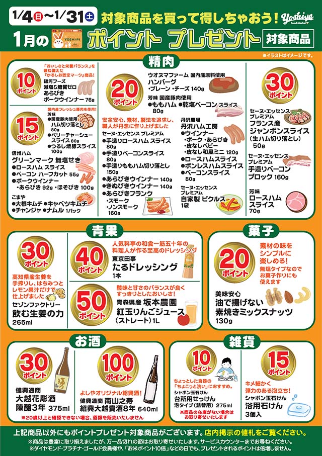 ポイントプレゼント