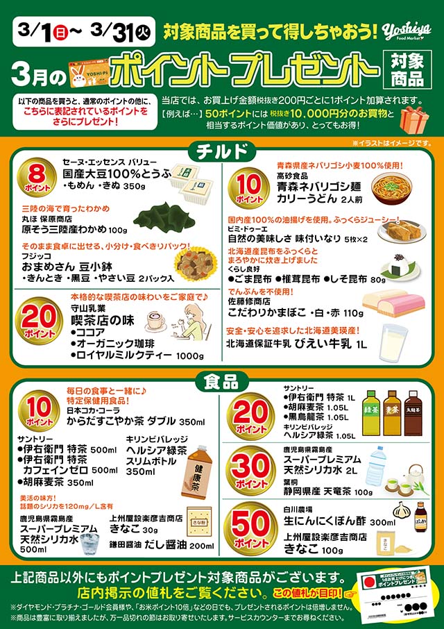 ポイントプレゼント