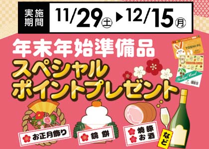 スペシャルポイントプレゼント