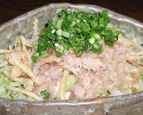 レタスと油揚げの和風サラダ