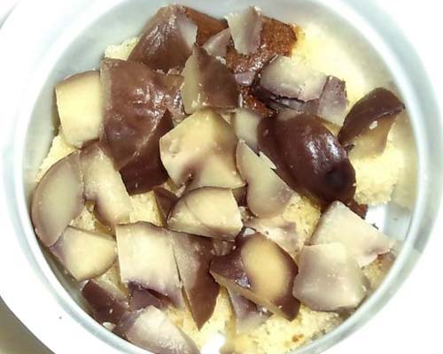 栗の冷たいデザート