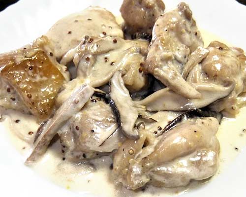 鶏のクリーム煮 マスタード風味