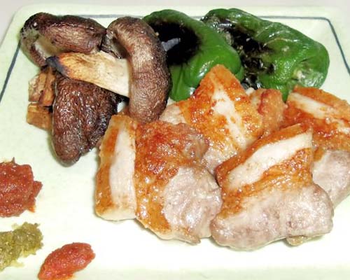 豚ばら肉のグリル　塩味