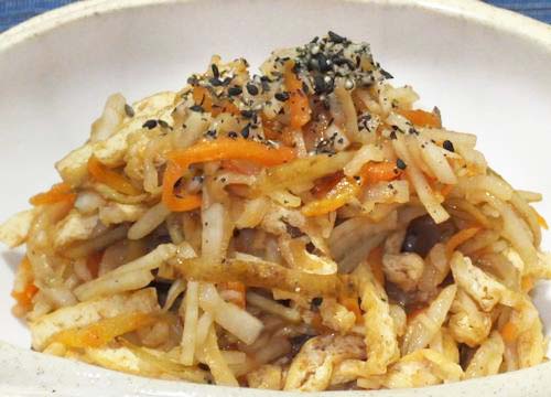 根菜の梅肉和え